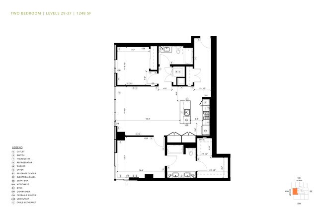 2 Bedroom C3 2601 floor plan
